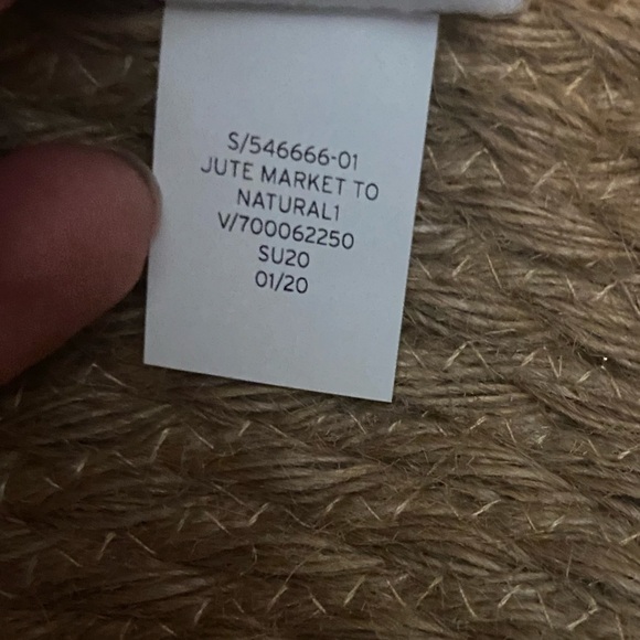 Gap Jute Market Bag Large Hobo Hippie Beach Bohemian Natural Waves Summer Tan - Picture 8 of 10